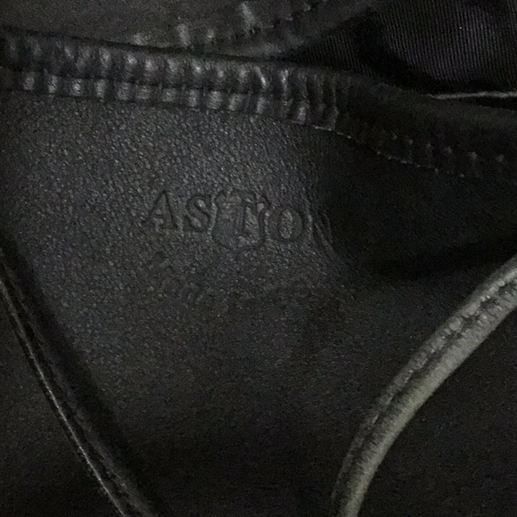 EUC Aston Leather Backpack w/solid brass hardware. - Picture 4 of 6